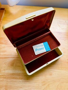 Farrington Jewelry Case with Rusty Brown Velvet Interior